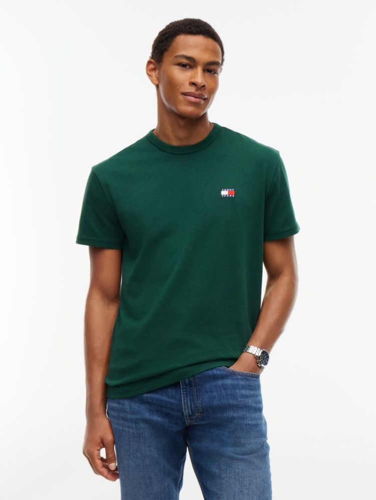 H TJM REG BADGE T-SHIRT MBM VELVET GREE
