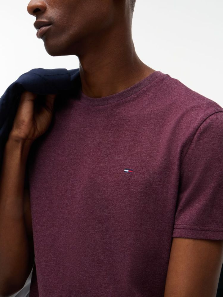 H TJM XSLIM JASPE HTR T-SHIRT V11 CALYPSO BER