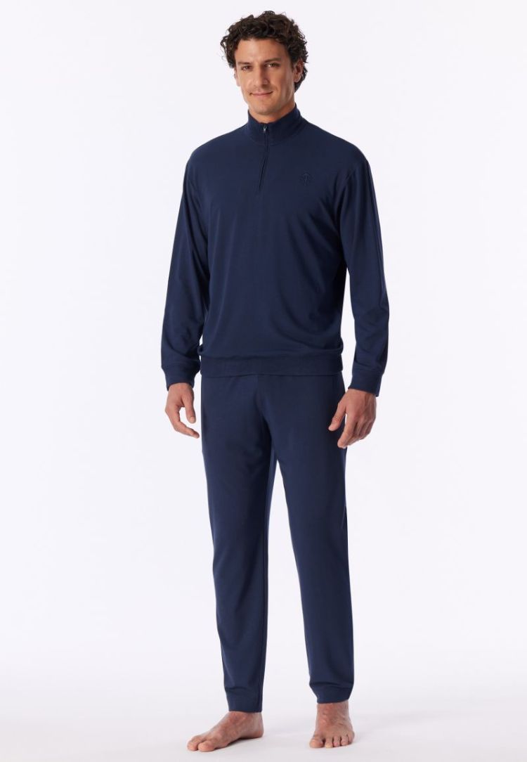 H PYJAMA LONG 861-DEEP SEA BL