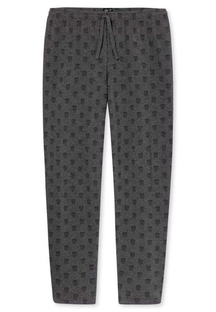 H PYJAMA LONG 214 DONKERGRIJS