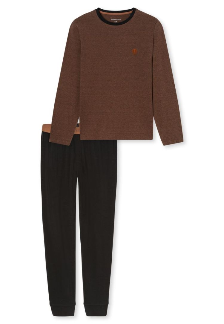 H PYJAMA LONG 327 TOFFEE