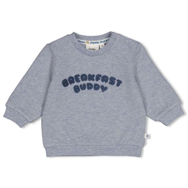BJ SWEATER BEAKFAST BUDDY 016 BLAUW MELAN