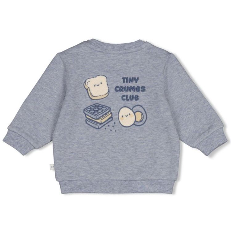 BJ SWEATER BEAKFAST BUDDY 016 BLAUW MELAN