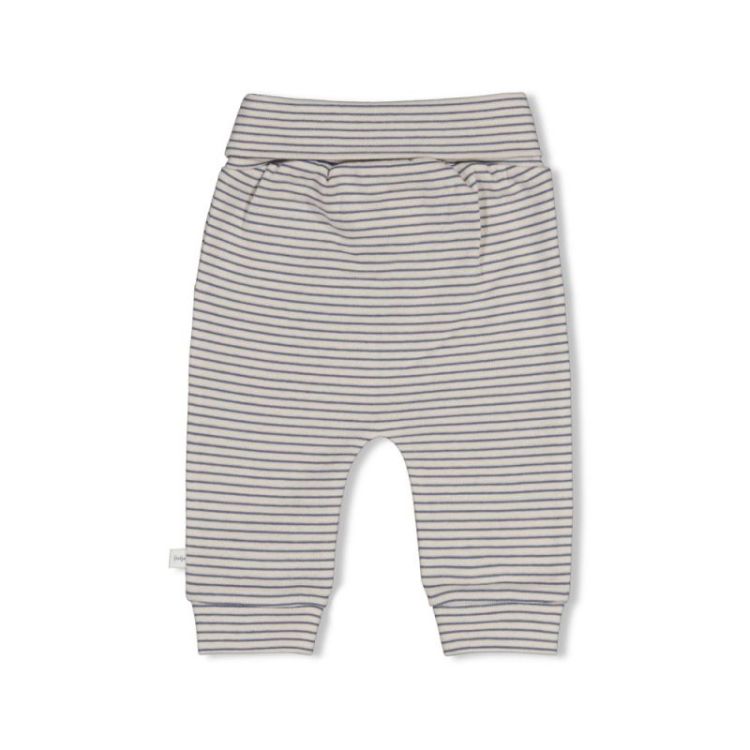 BJ BROEK RIB STR BREAKFAST BUD 015 BLAUW