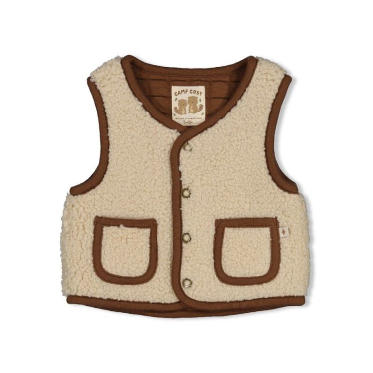 BJ OMKEERBAAR TEDDY GILET TINY 600 OFFWHITE
