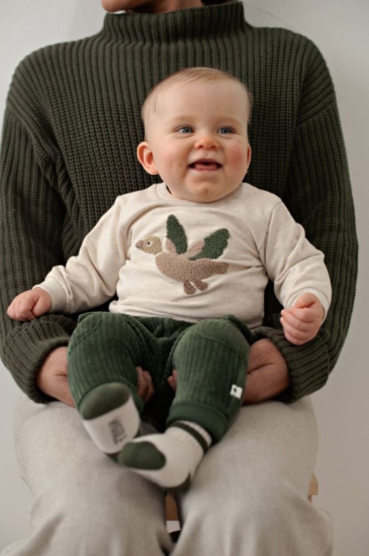 BJ BROEK VEL RIB WIGGLE AND WA 300 GROEN