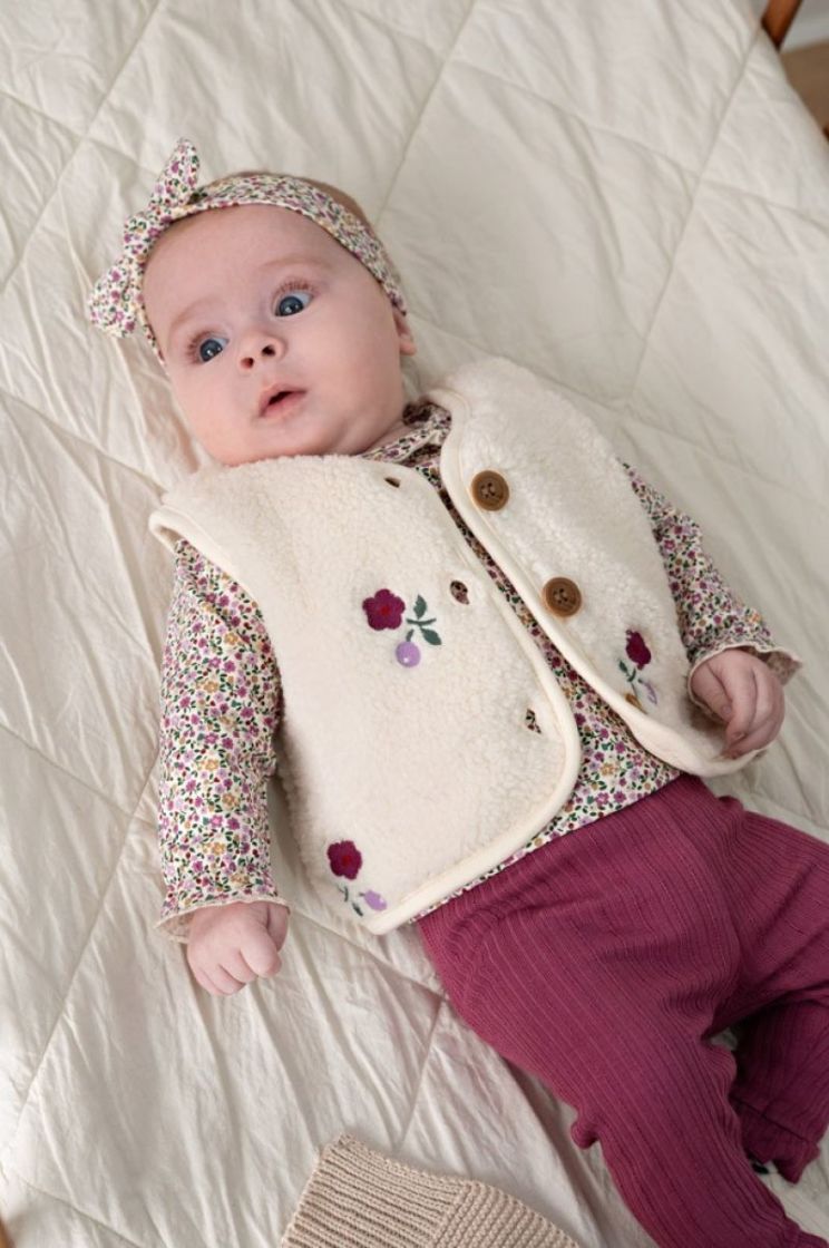 BM TEDDY GILET BORD AFTERNOON  630 CREME