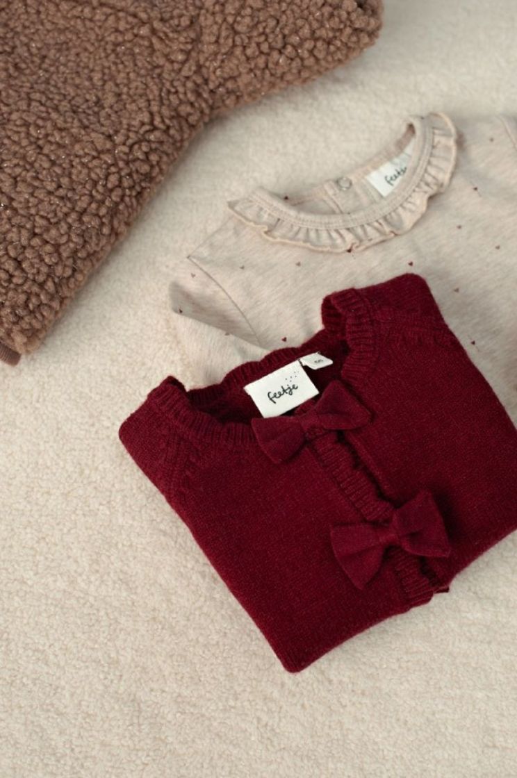 BM VESTJE GEBR MY LITTLE LOVE 130 BORDEAUX