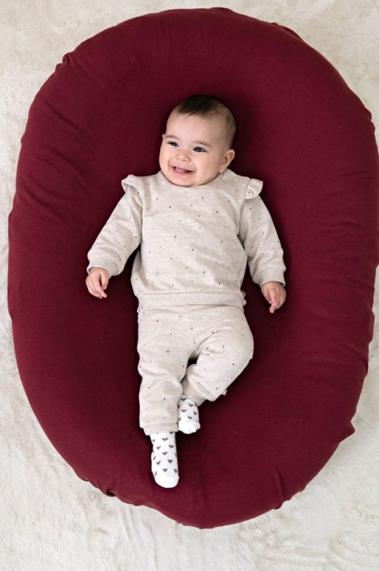 BM SWEATER AOP REL FIT MY LITT 730 TAUPE MELAN
