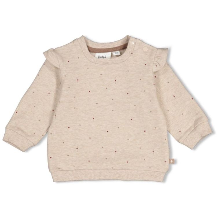 BM SWEATER AOP REL FIT MY LITT 730 TAUPE MELAN