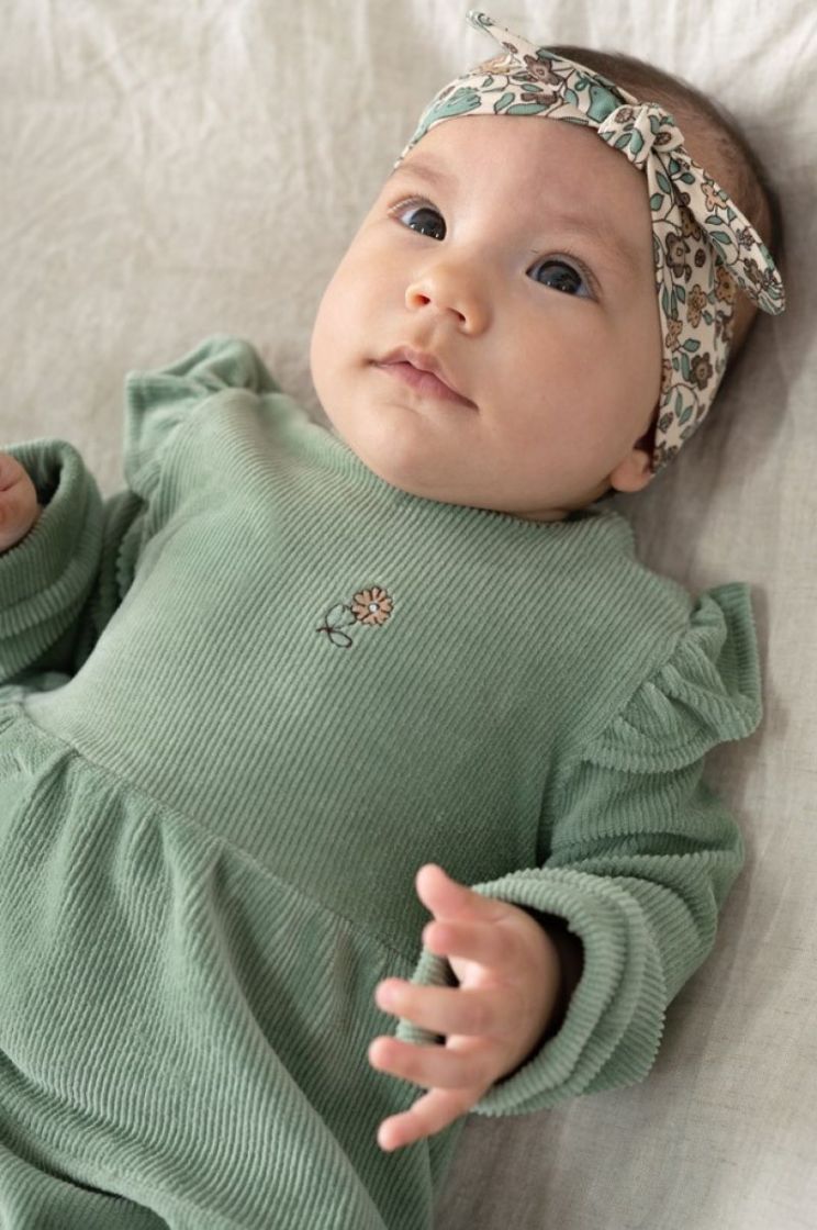 BM JURK VELOURS RIB LUCKY BLOO 335 GROEN