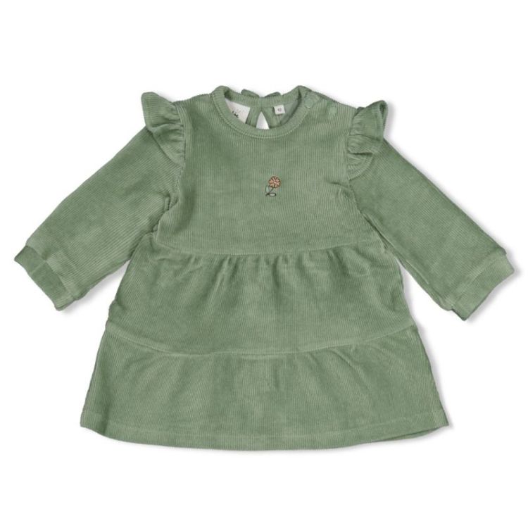 BM JURK VELOURS RIB LUCKY BLOO 335 GROEN