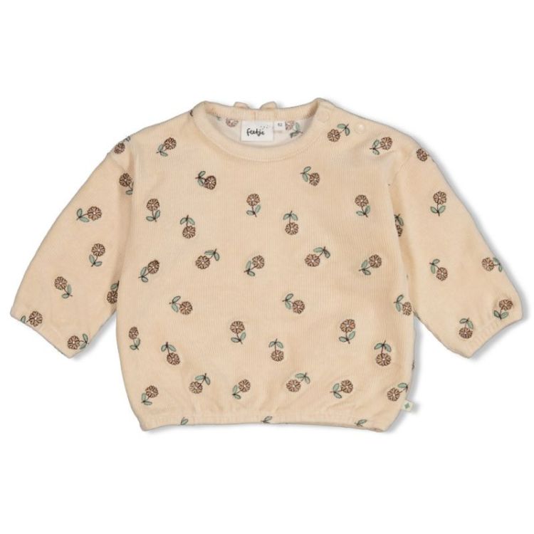 BM SWEATER VEL RIB BORD LUCKY 600 OFFWHITE