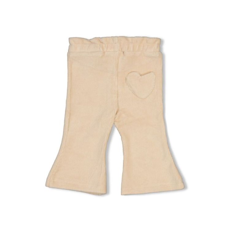 BM FLARE BROEK VEL RIB LUCKY 600 OFFWHITE