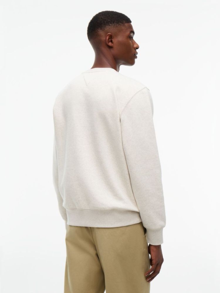 H TOMMY LOGO SWEATSHIRT OF6 HEATHERED O