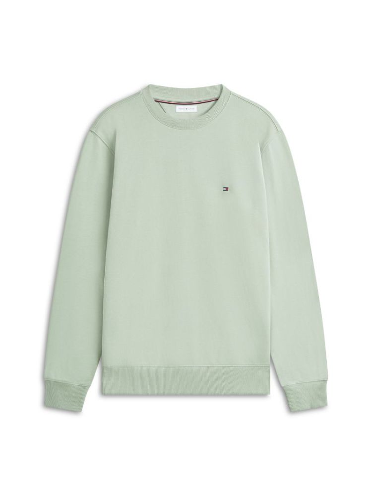 H ESSENTIAL TERRY CREWNECK L9A EARTH SAGE