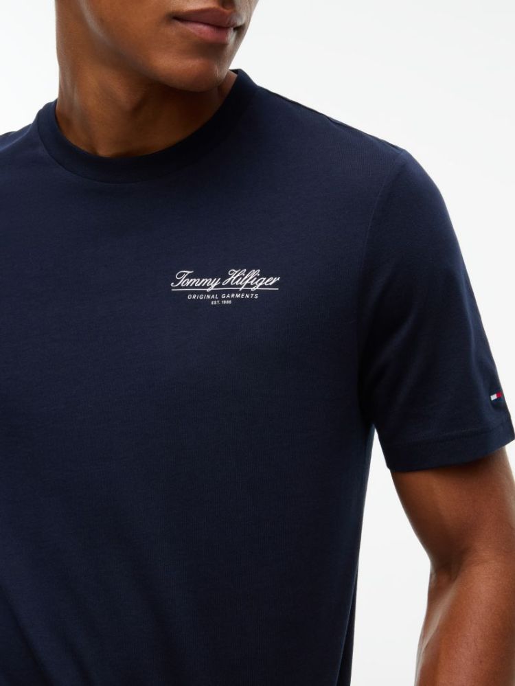 H BRAND LOVE SMALL SCRIPT T-SH DW5 NAVY BLUE