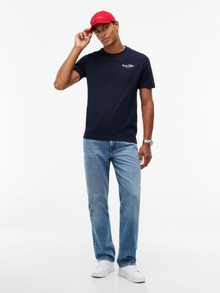 H BRAND LOVE SMALL SCRIPT T-SH DW5 NAVY BLUE