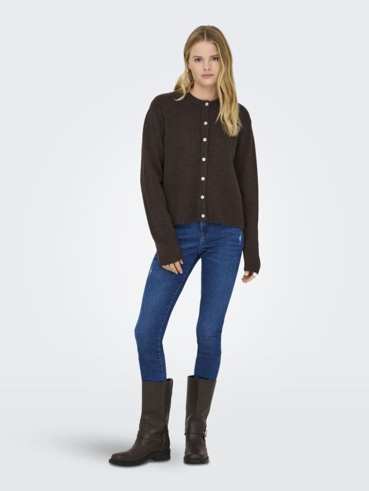 121025 Knit Cardigan 237375001 Coffe
