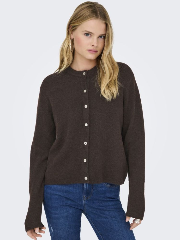 121025 Knit Cardigan 237375001 Coffe