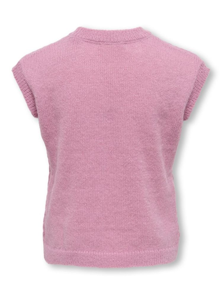 130310 Knit Waistcoat 250075 Foxglove