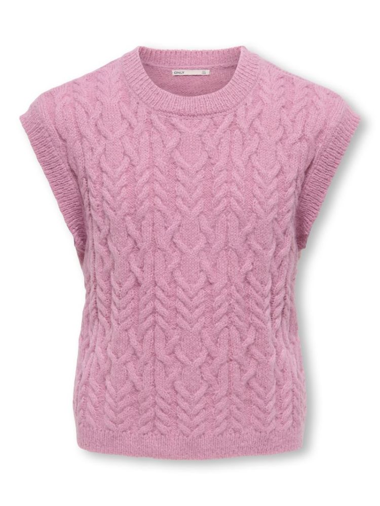 130310 Knit Waistcoat 250075 Foxglove