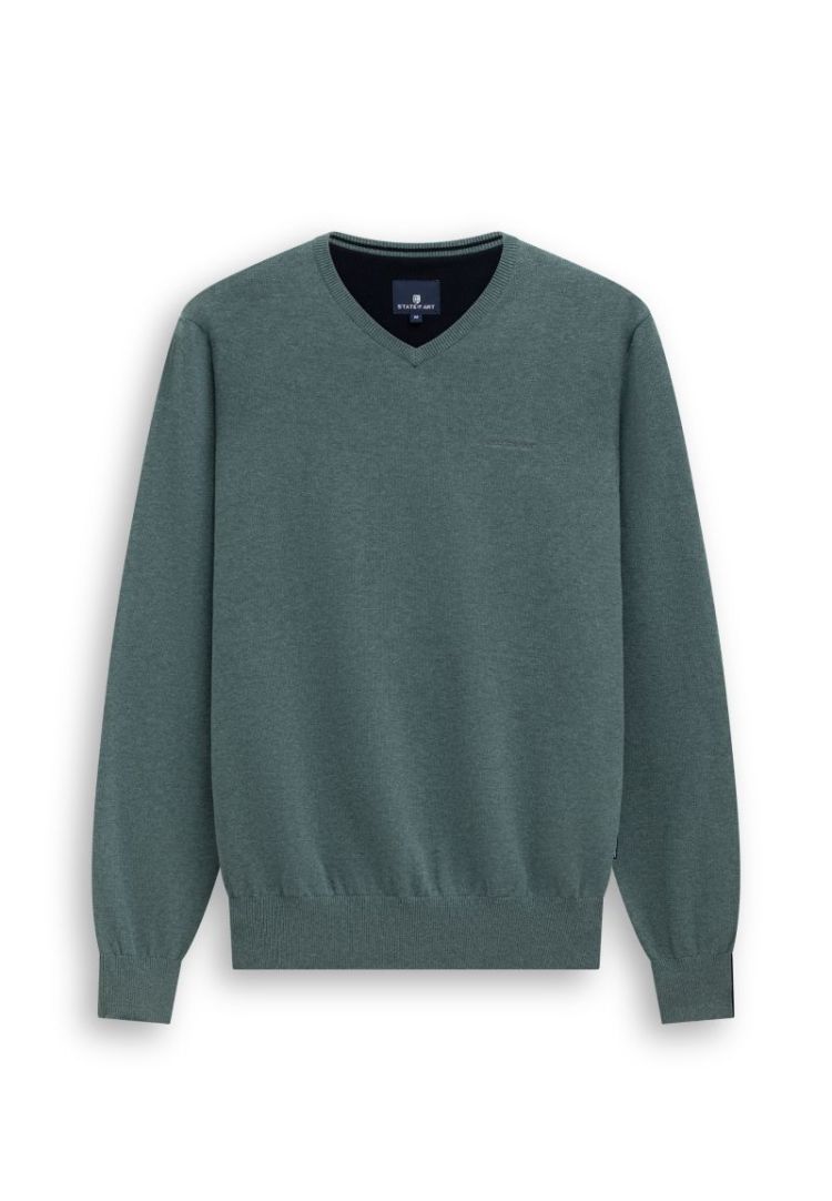 113001 113001 [Pullovers] 3600 bladgroen 