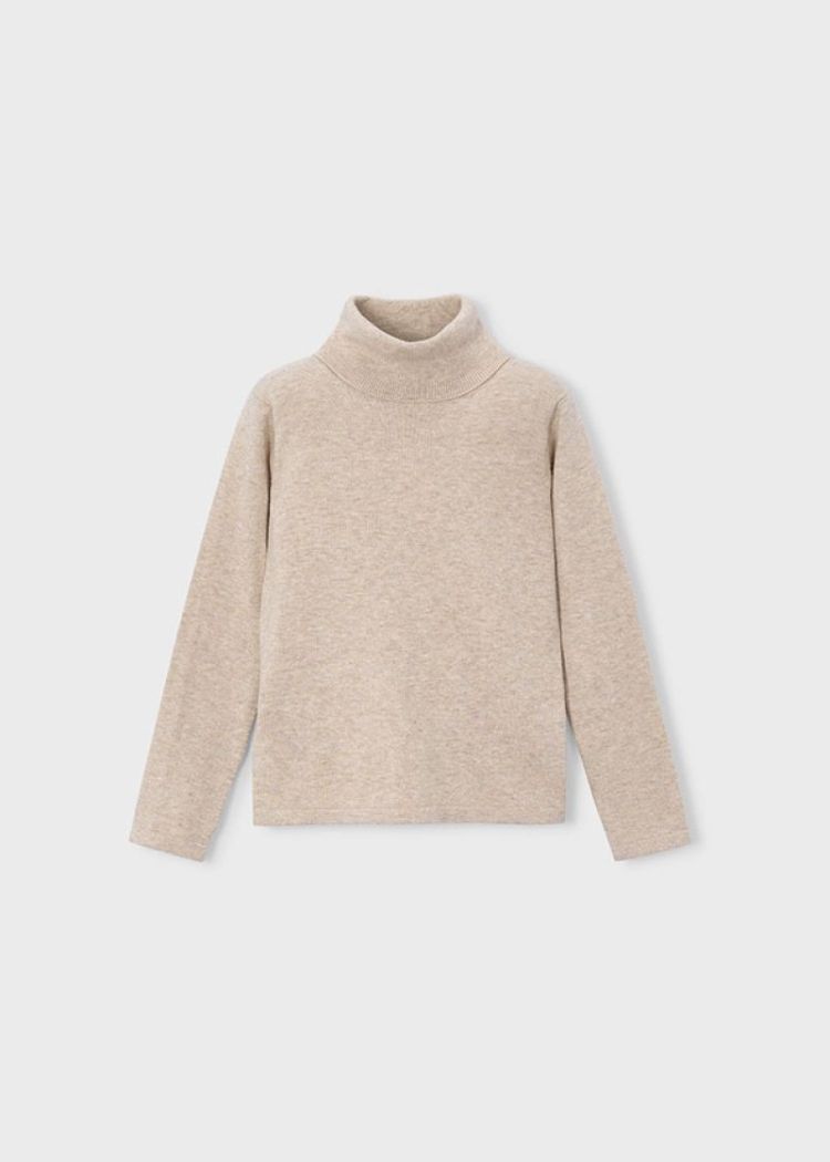 Knit turtleneck 48 quinoa vig