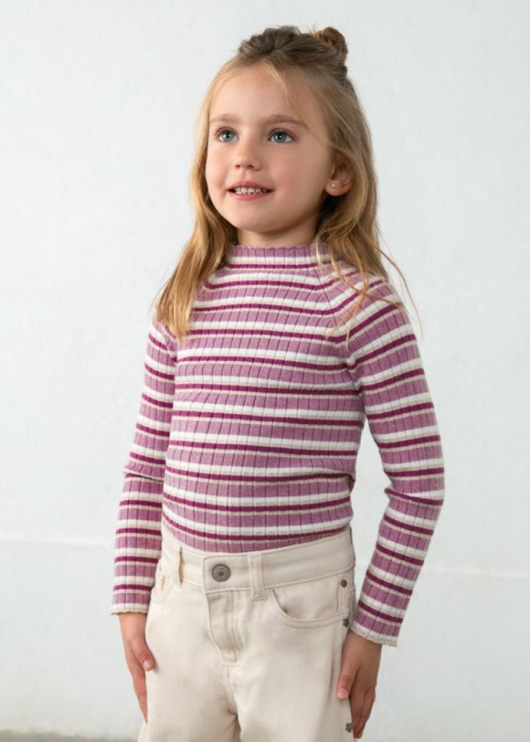 Mock neck sweater 69 violet mix