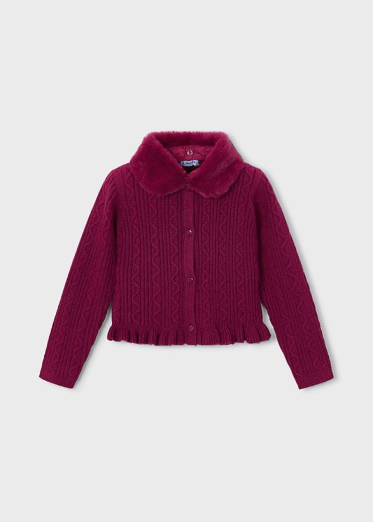 Tricot cardigan 47 Raspberry