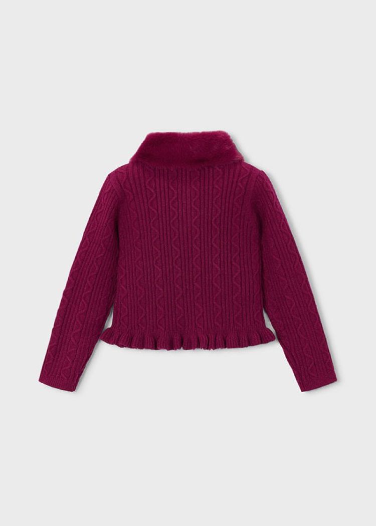 Tricot cardigan 47 Raspberry