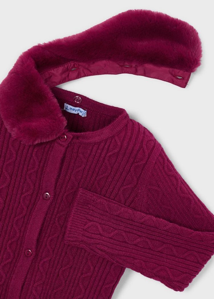 Tricot cardigan 47 Raspberry
