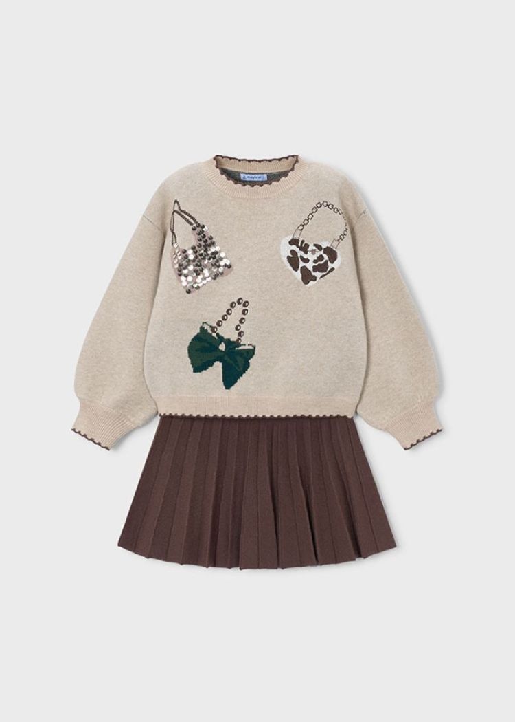 Skirt set 56 Coffee