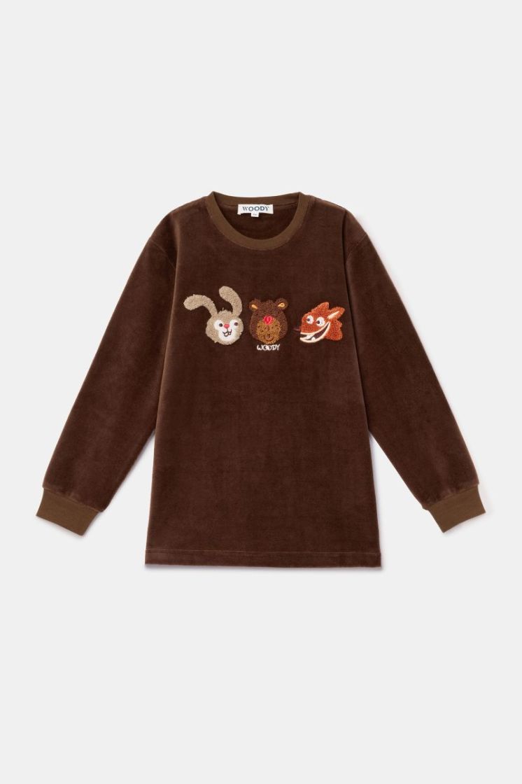 Jongens-Heren pyjama 265 bruin