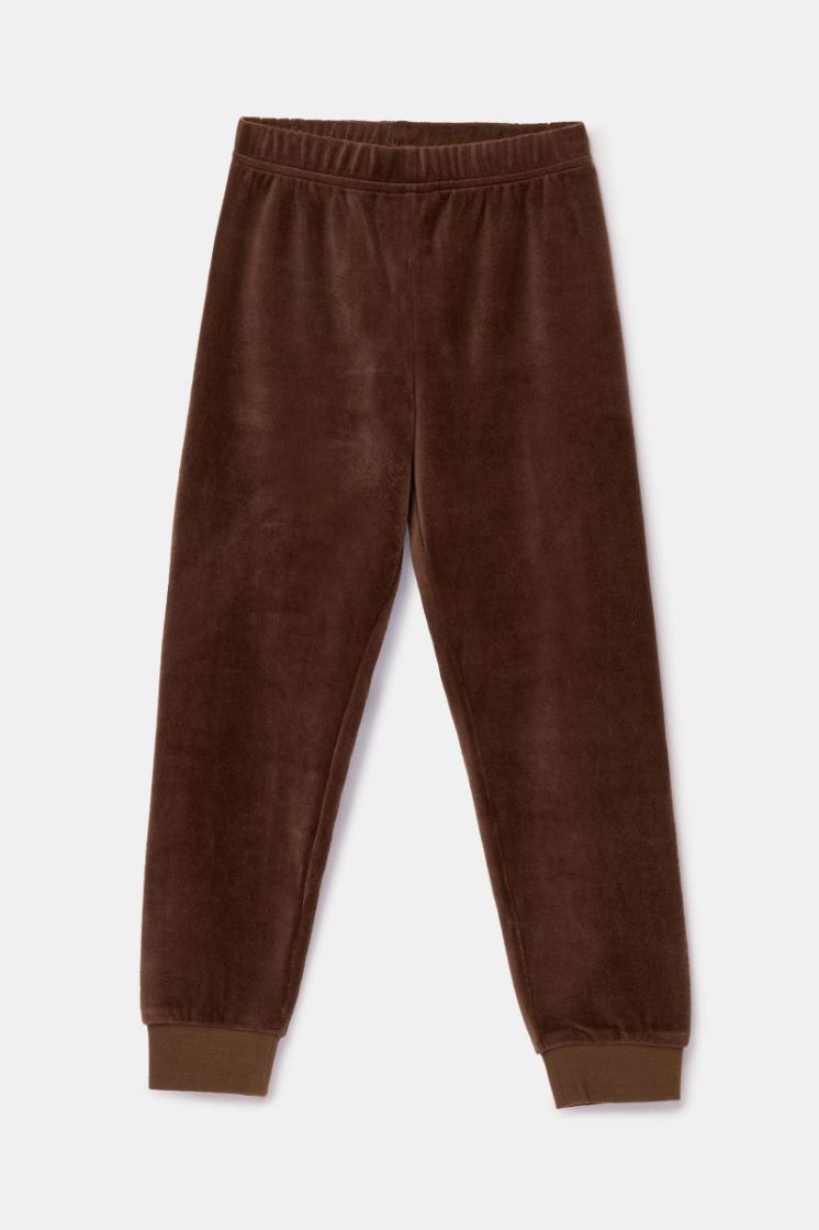 Jongens-Heren pyjama 265 bruin