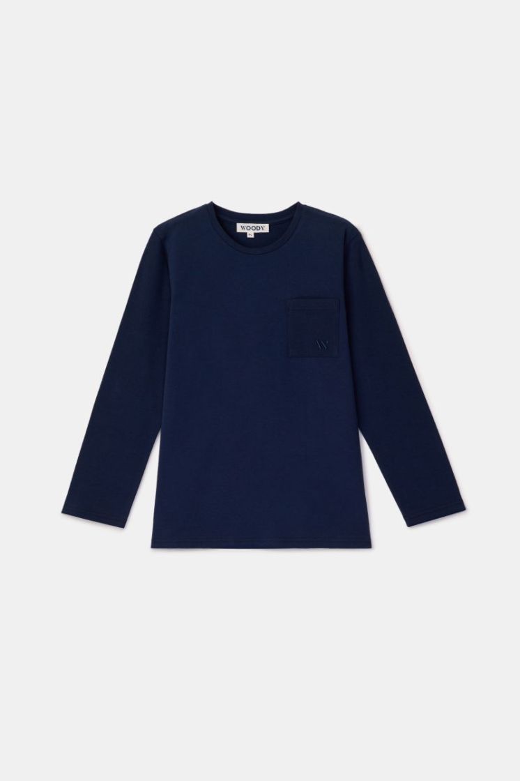Jongens-Heren pyjama 881 donkerblauw