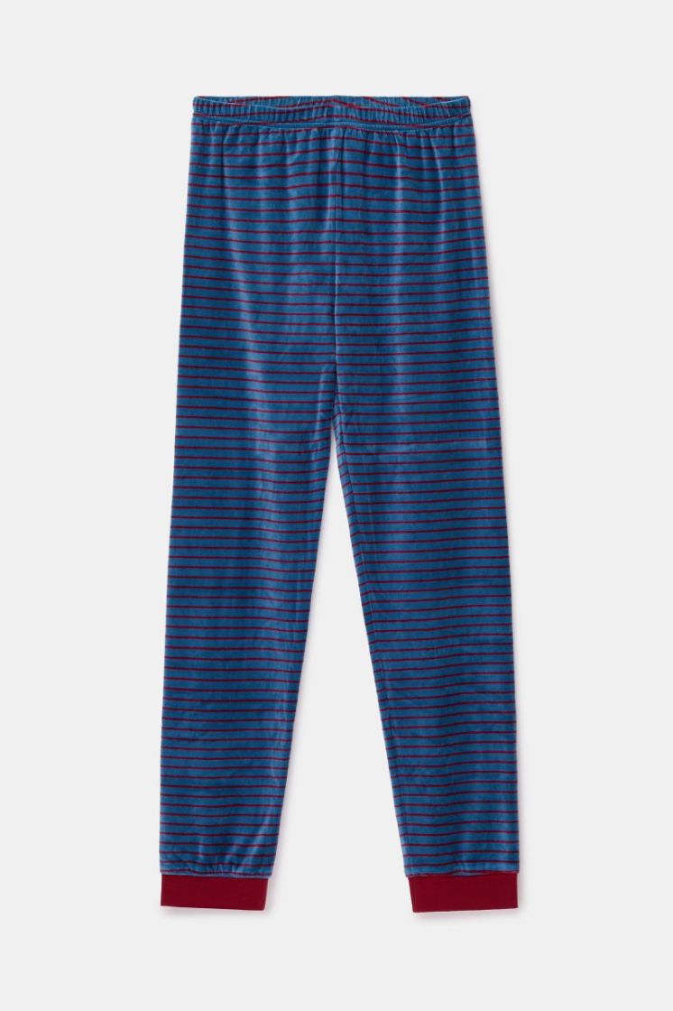 Jongens-Heren pyjama 471 bordeaux