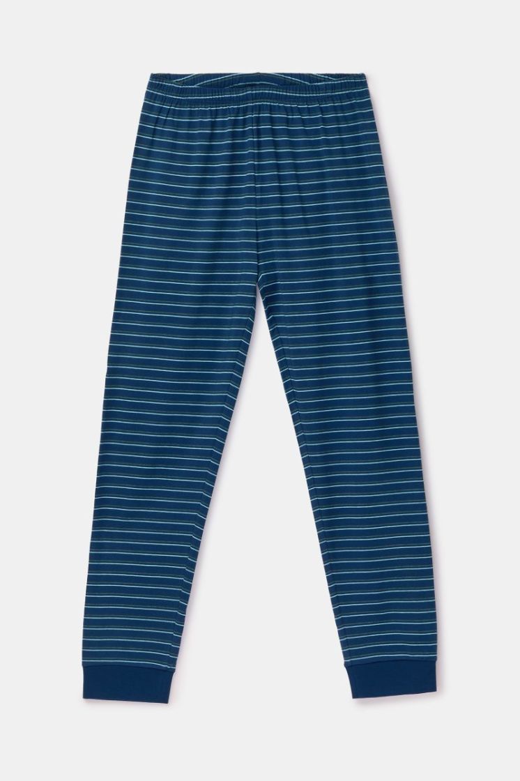 Jongens-Heren pyjama 909 donkerblauw