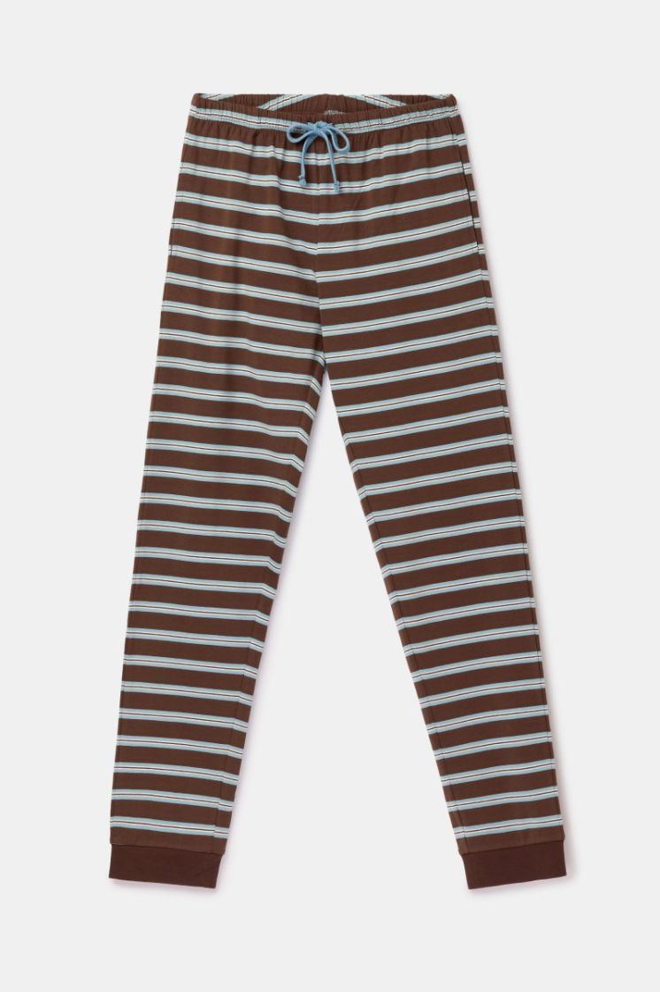 Jongens-Heren pyjama 265 bruin