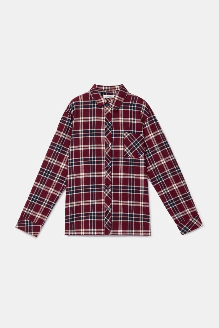 Jongens-Heren pyjama 938 bordeaux ru