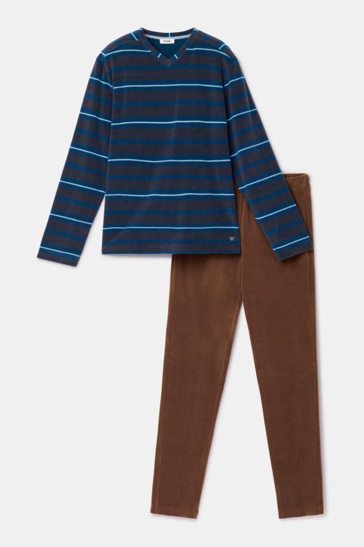 Heren kamerjas 984 donkerblauw