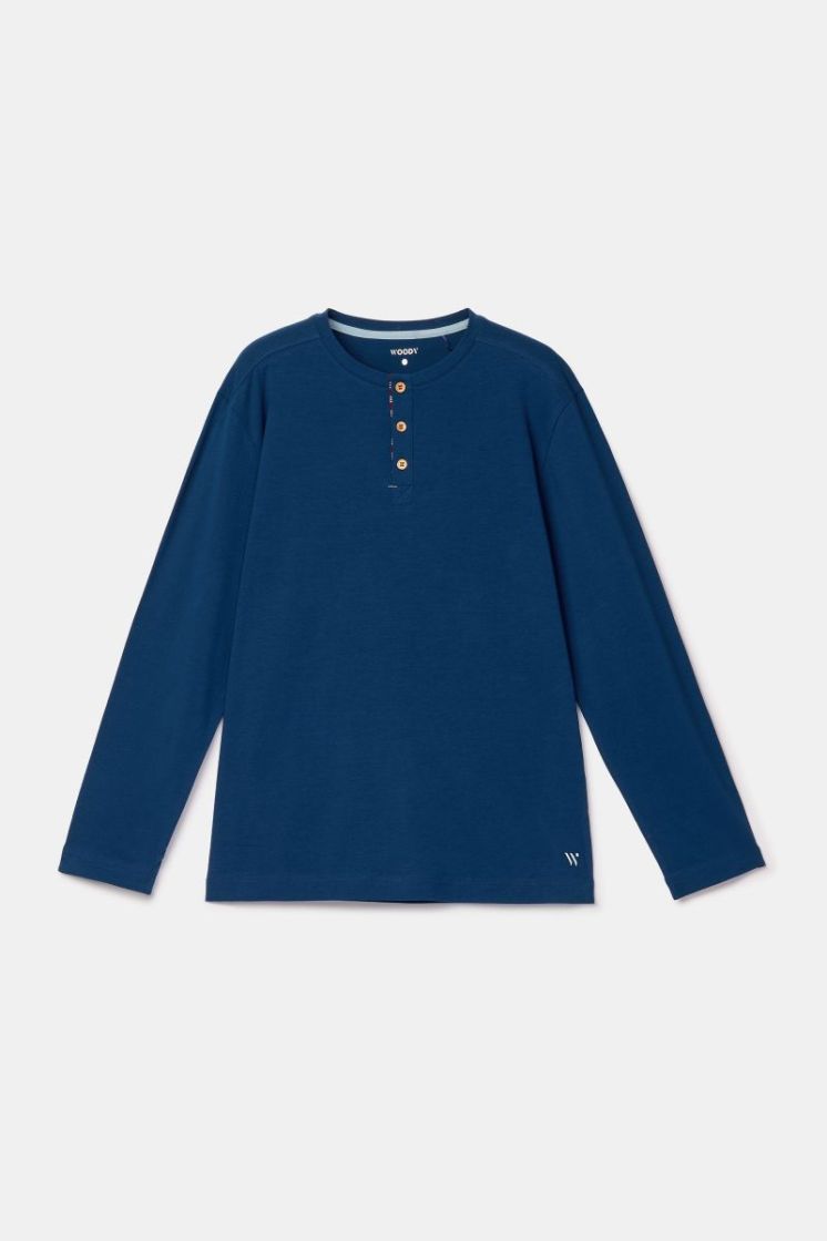 Heren pyjama 881 donkerblauw
