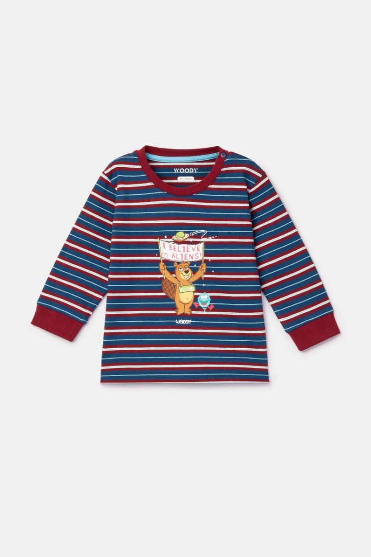 Jongens-Heren pyjama 903 donkerblauw