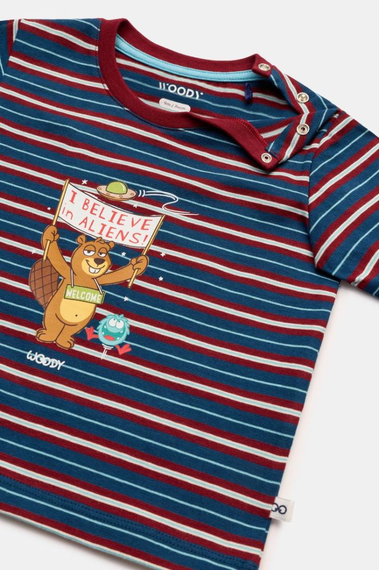 Jongens-Heren pyjama 903 donkerblauw