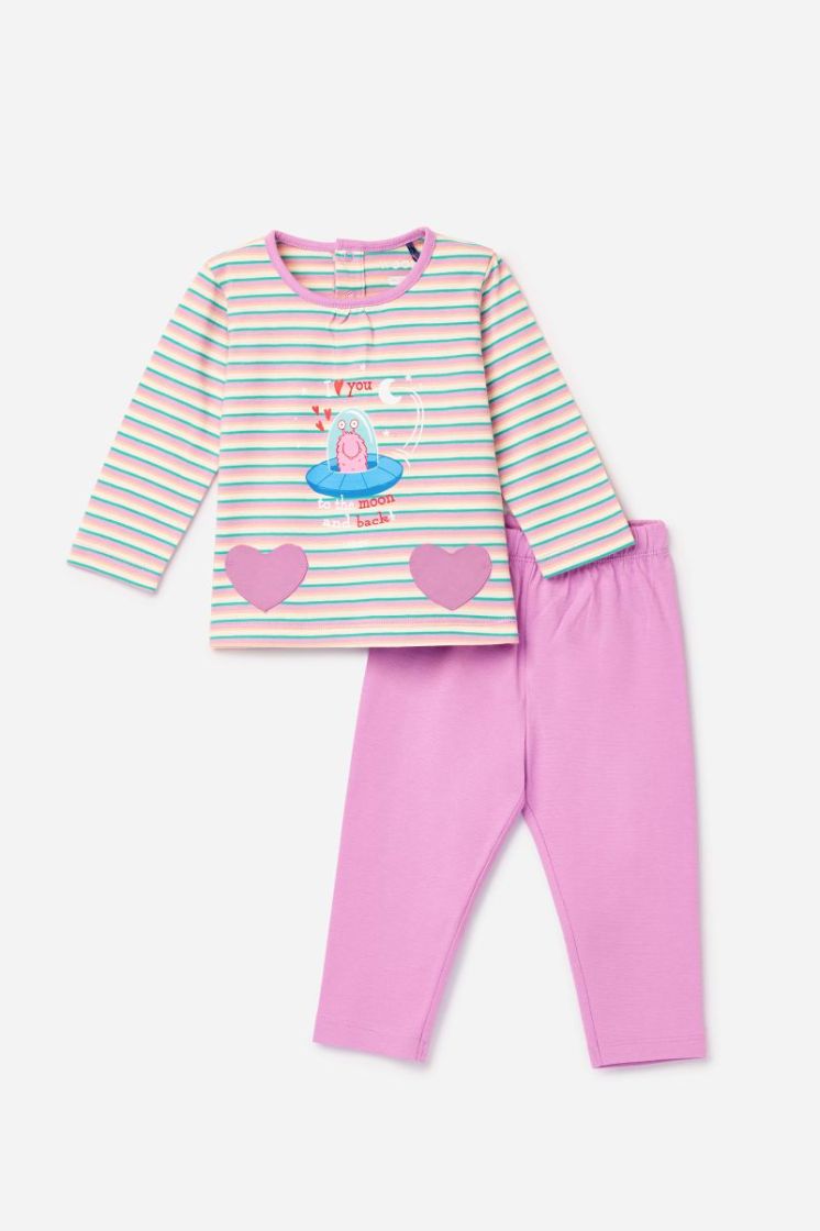 Meisjes-Dames pyjama 906 multicolor