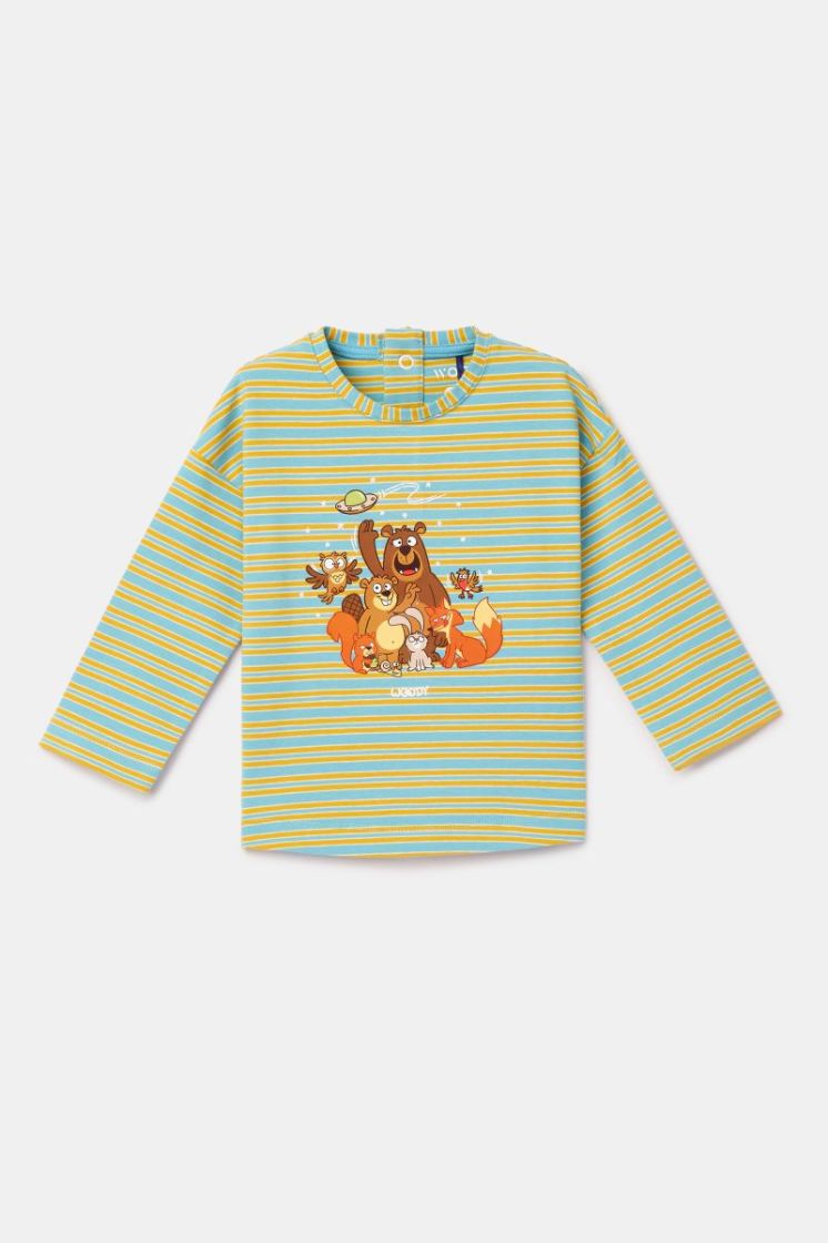 Meisjes-Dames pyjama 911 blauw-groen