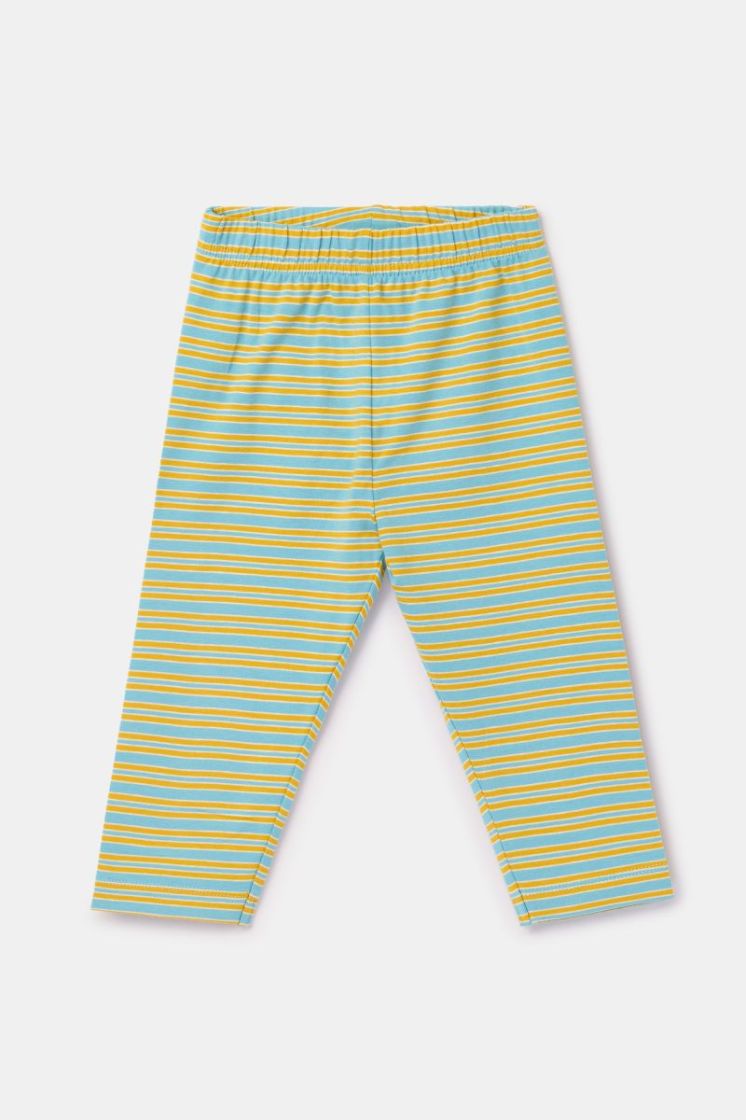 Meisjes-Dames pyjama 911 blauw-groen