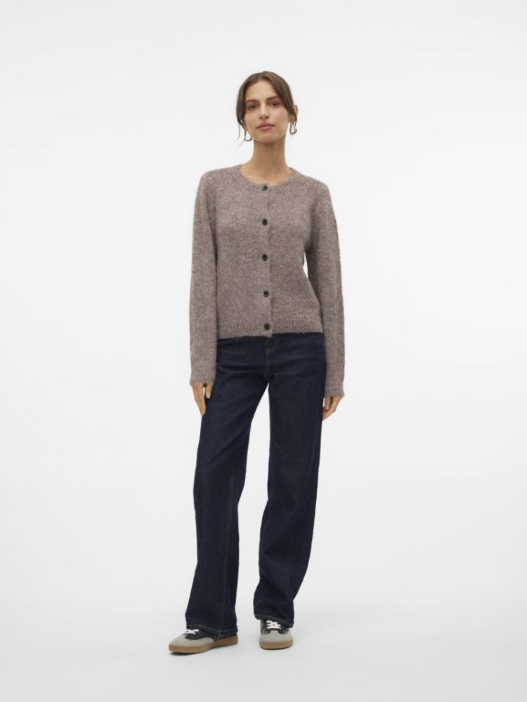 121025 Knit Cardigan 292416001 Brown