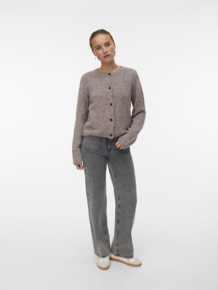 121025 Knit Cardigan 292416001 Brown