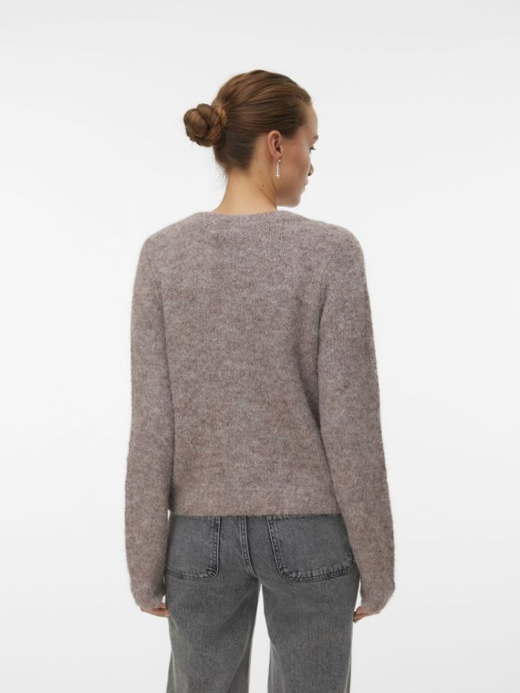 121025 Knit Cardigan 292416001 Brown